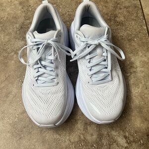 Hoka One One White Running Shoes